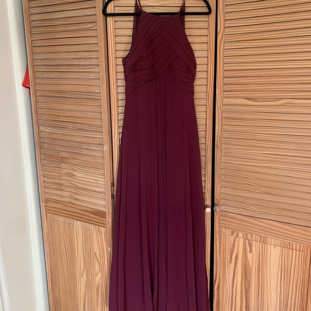 Bill Levkoff Bridemaid Dress, Size 4, Merlot color